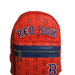Loungefly Red Sox Mini Backpack Red and Blue